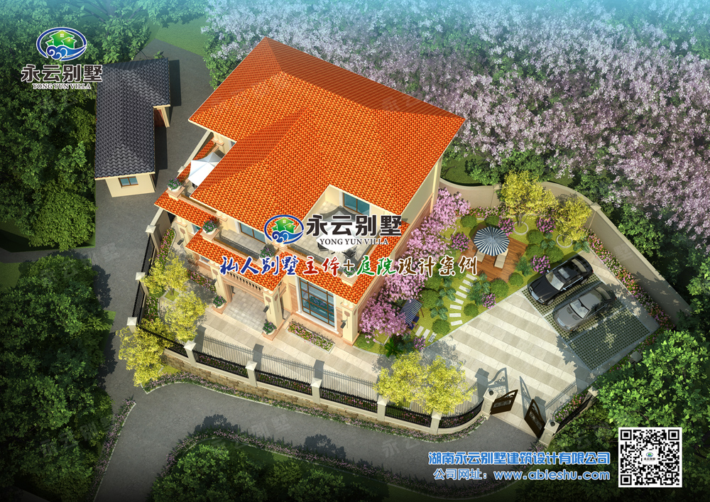 婁底張先生別墅花園設計效果圖