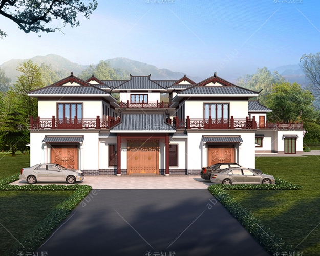 占地一千平米岳陽周先生三戶中式合院案例設(shè)計欣賞