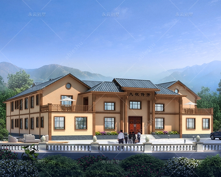 四兄弟合建/套房式格局/占地815平/中式四合院別墅定制案例
