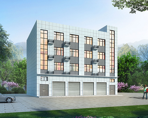【已成功報(bào)建】長沙市望城區(qū)四層臨街門面房私宅房屋定制設(shè)計(jì)案例